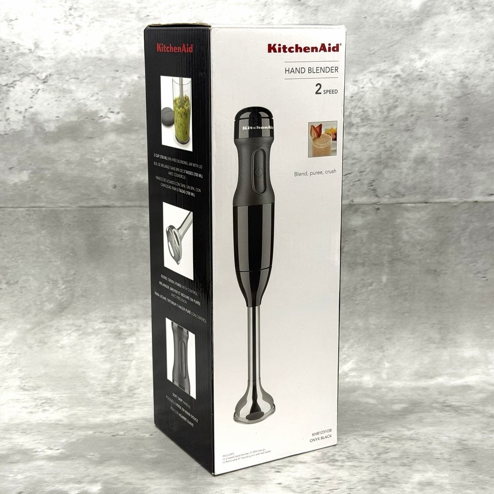KitchenAid 2-Speed Hand Blender - Onyx Black (KHB1231OB)